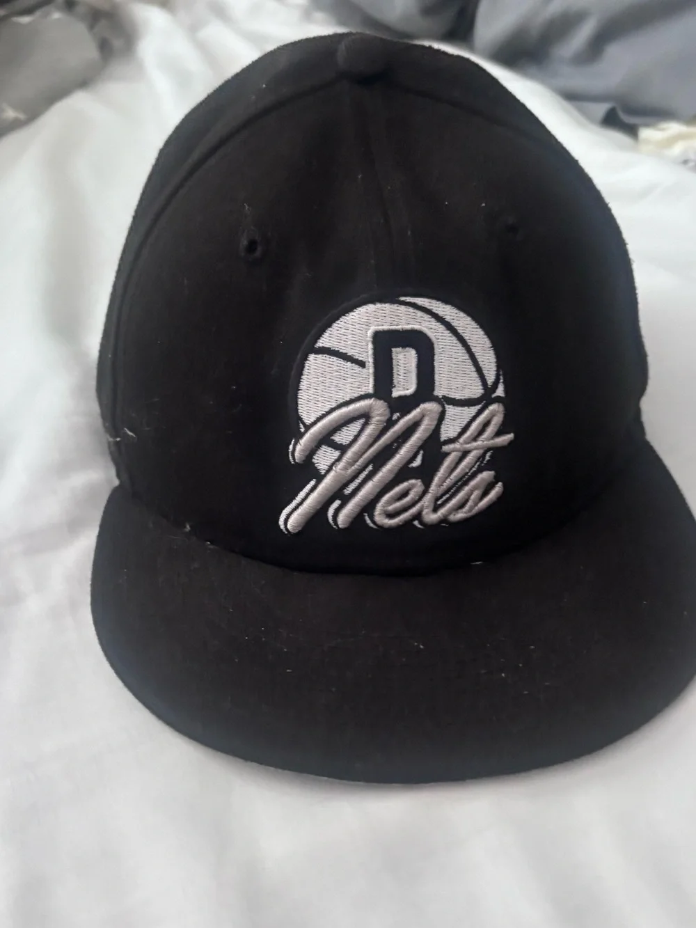 Black Mets Script Logo Baseball Cap